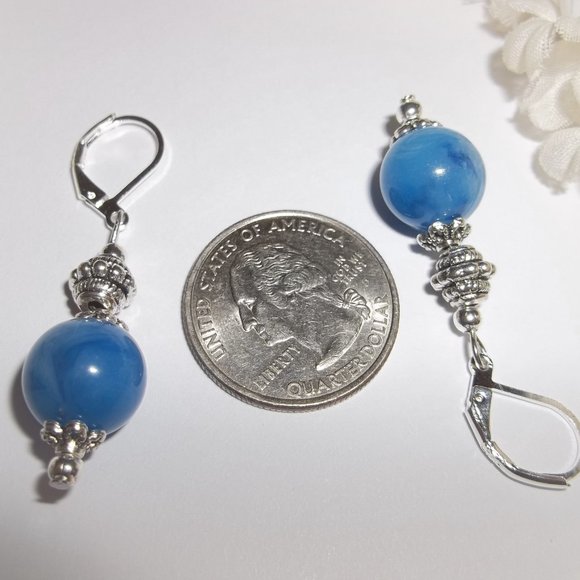 Earring, Dangle Earring, Blue Earrings, Blue Earring, Earring, Earring, NWT 7841 - Picture 3 of 8